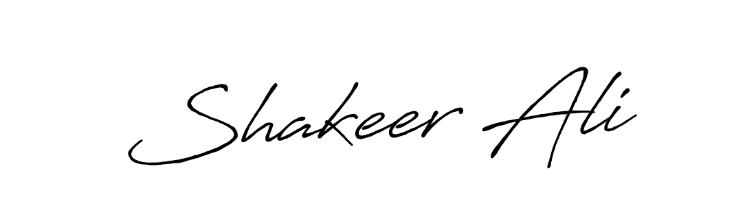 Also we have Shakeer Ali name is the best signature style. Create professional handwritten signature collection using Antro_Vectra_Bolder autograph style. Shakeer Ali signature style 7 images and pictures png
