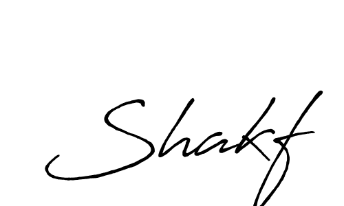 Shakf stylish signature style. Best Handwritten Sign (Antro_Vectra_Bolder) for my name. Handwritten Signature Collection Ideas for my name Shakf. Shakf signature style 7 images and pictures png