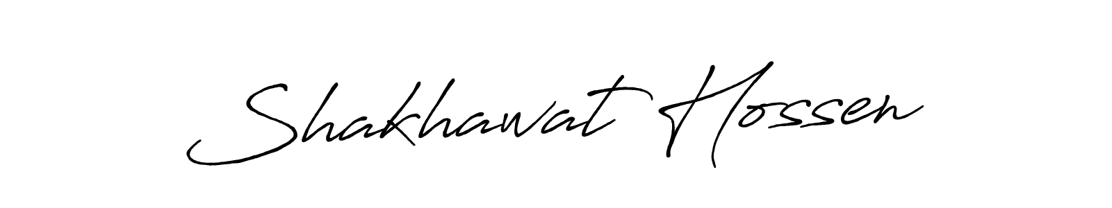 You should practise on your own different ways (Antro_Vectra_Bolder) to write your name (Shakhawat Hossen) in signature. don't let someone else do it for you. Shakhawat Hossen signature style 7 images and pictures png