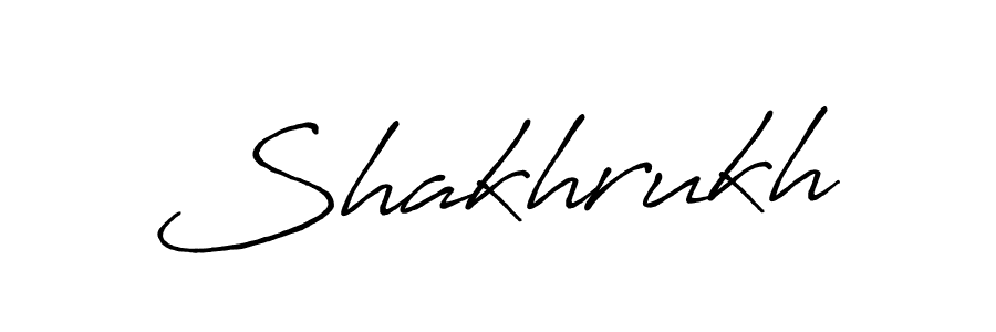 Create a beautiful signature design for name Shakhrukh. With this signature (Antro_Vectra_Bolder) fonts, you can make a handwritten signature for free. Shakhrukh signature style 7 images and pictures png