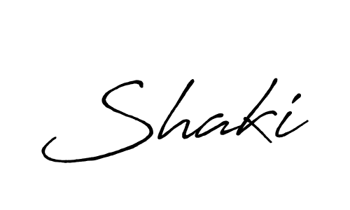 Create a beautiful signature design for name Shaki. With this signature (Antro_Vectra_Bolder) fonts, you can make a handwritten signature for free. Shaki signature style 7 images and pictures png