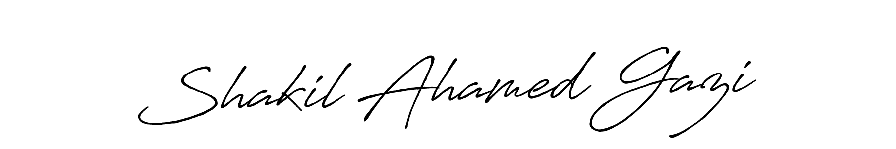 How to make Shakil Ahamed Gazi name signature. Use Antro_Vectra_Bolder style for creating short signs online. This is the latest handwritten sign. Shakil Ahamed Gazi signature style 7 images and pictures png