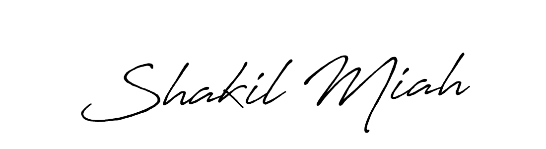 Shakil Miah stylish signature style. Best Handwritten Sign (Antro_Vectra_Bolder) for my name. Handwritten Signature Collection Ideas for my name Shakil Miah. Shakil Miah signature style 7 images and pictures png