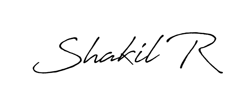 It looks lik you need a new signature style for name Shakil R. Design unique handwritten (Antro_Vectra_Bolder) signature with our free signature maker in just a few clicks. Shakil R signature style 7 images and pictures png