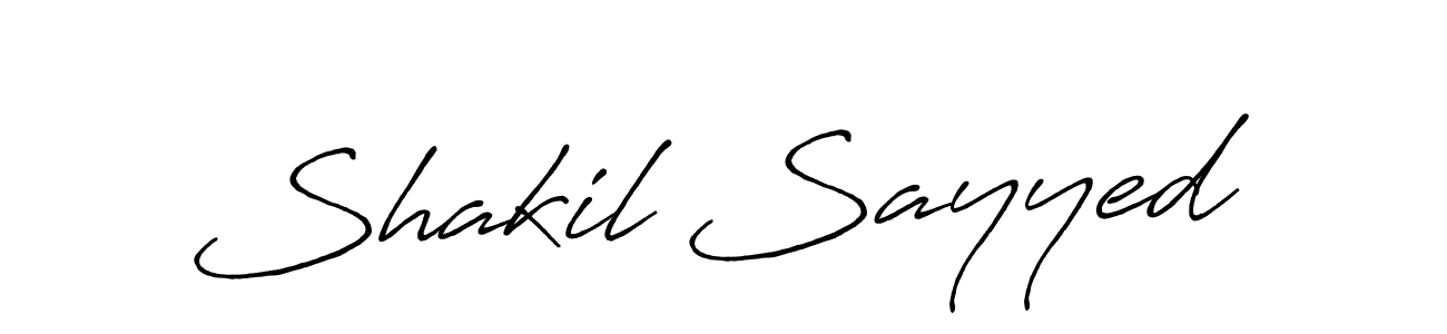 How to make Shakil Sayyed signature? Antro_Vectra_Bolder is a professional autograph style. Create handwritten signature for Shakil Sayyed name. Shakil Sayyed signature style 7 images and pictures png