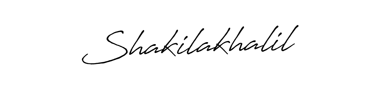 Also we have Shakilakhalil name is the best signature style. Create professional handwritten signature collection using Antro_Vectra_Bolder autograph style. Shakilakhalil signature style 7 images and pictures png