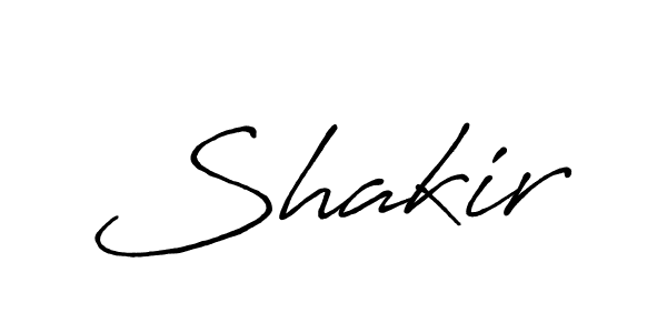 Make a beautiful signature design for name Shakir. With this signature (Antro_Vectra_Bolder) style, you can create a handwritten signature for free. Shakir signature style 7 images and pictures png