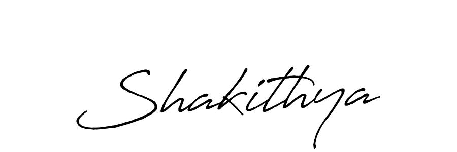 Make a beautiful signature design for name Shakithya. With this signature (Antro_Vectra_Bolder) style, you can create a handwritten signature for free. Shakithya signature style 7 images and pictures png