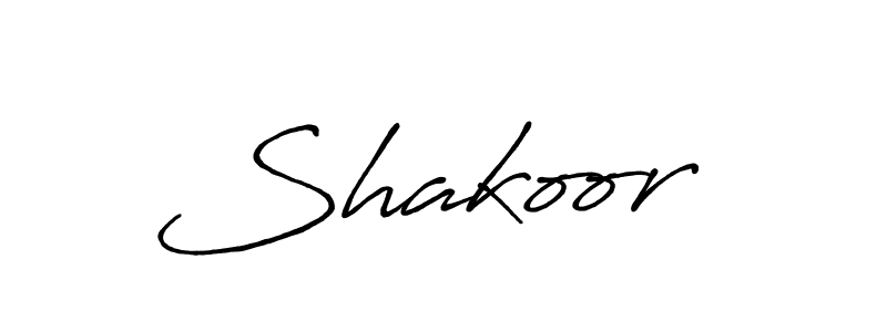 Create a beautiful signature design for name Shakoor . With this signature (Antro_Vectra_Bolder) fonts, you can make a handwritten signature for free. Shakoor  signature style 7 images and pictures png