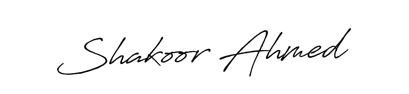 You should practise on your own different ways (Antro_Vectra_Bolder) to write your name (Shakoor Ahmed) in signature. don't let someone else do it for you. Shakoor Ahmed signature style 7 images and pictures png