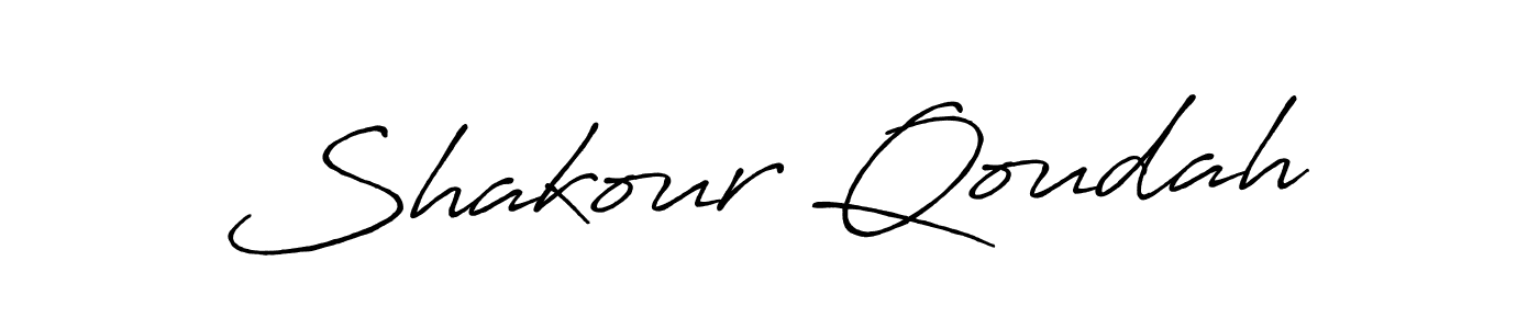 Use a signature maker to create a handwritten signature online. With this signature software, you can design (Antro_Vectra_Bolder) your own signature for name Shakour Qoudah. Shakour Qoudah signature style 7 images and pictures png