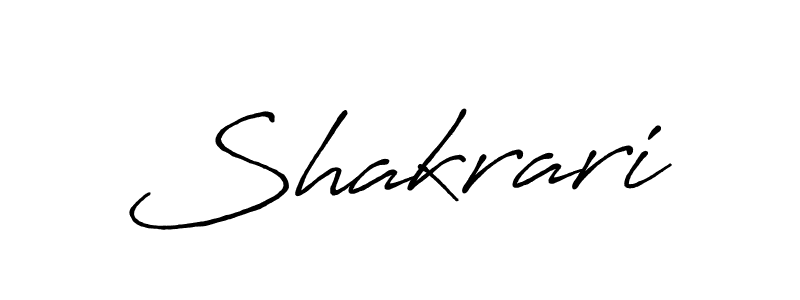 How to make Shakrari signature? Antro_Vectra_Bolder is a professional autograph style. Create handwritten signature for Shakrari name. Shakrari signature style 7 images and pictures png