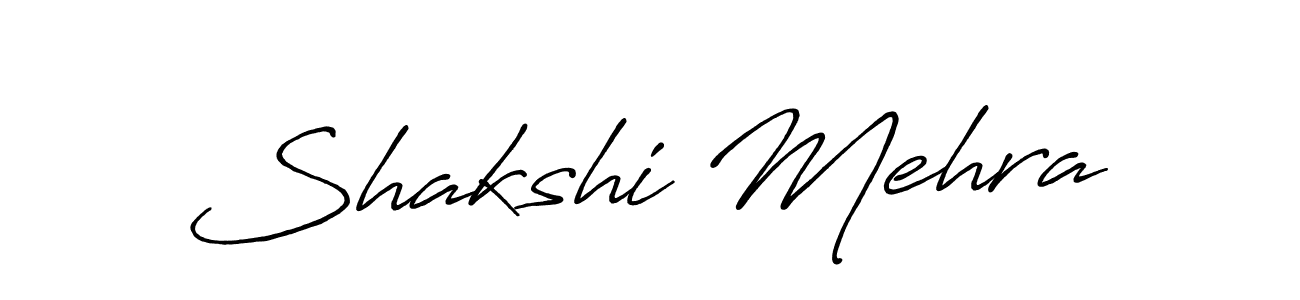 Shakshi Mehra stylish signature style. Best Handwritten Sign (Antro_Vectra_Bolder) for my name. Handwritten Signature Collection Ideas for my name Shakshi Mehra. Shakshi Mehra signature style 7 images and pictures png