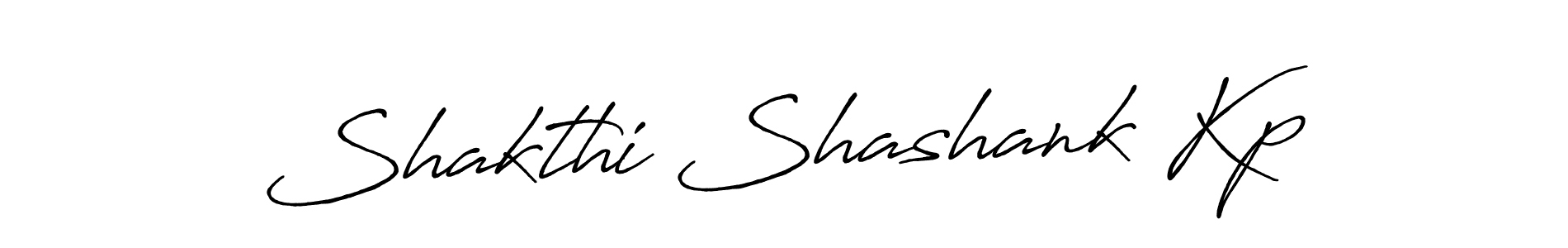 Make a beautiful signature design for name Shakthi Shashank Kp. With this signature (Antro_Vectra_Bolder) style, you can create a handwritten signature for free. Shakthi Shashank Kp signature style 7 images and pictures png