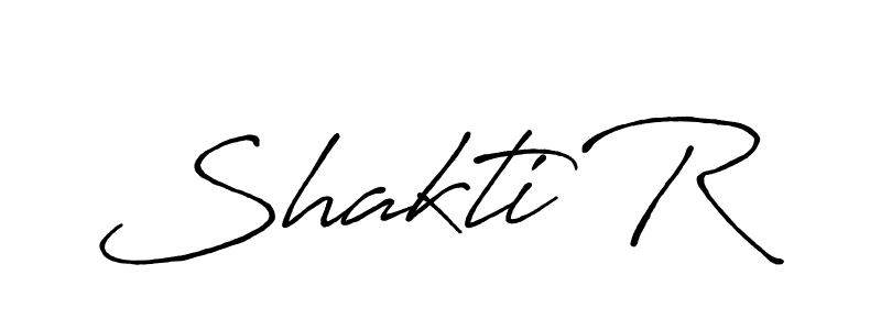 Use a signature maker to create a handwritten signature online. With this signature software, you can design (Antro_Vectra_Bolder) your own signature for name Shakti R. Shakti R signature style 7 images and pictures png