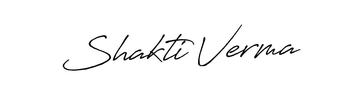 Shakti Verma stylish signature style. Best Handwritten Sign (Antro_Vectra_Bolder) for my name. Handwritten Signature Collection Ideas for my name Shakti Verma. Shakti Verma signature style 7 images and pictures png