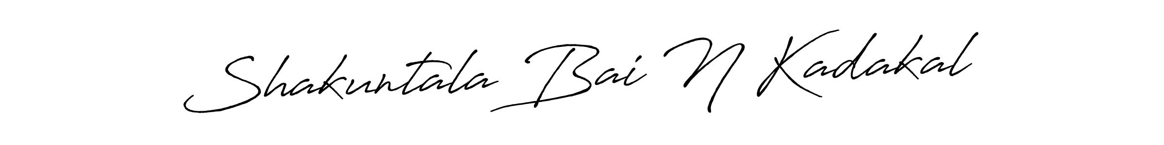 The best way (Antro_Vectra_Bolder) to make a short signature is to pick only two or three words in your name. The name Shakuntala Bai N Kadakal include a total of six letters. For converting this name. Shakuntala Bai N Kadakal signature style 7 images and pictures png