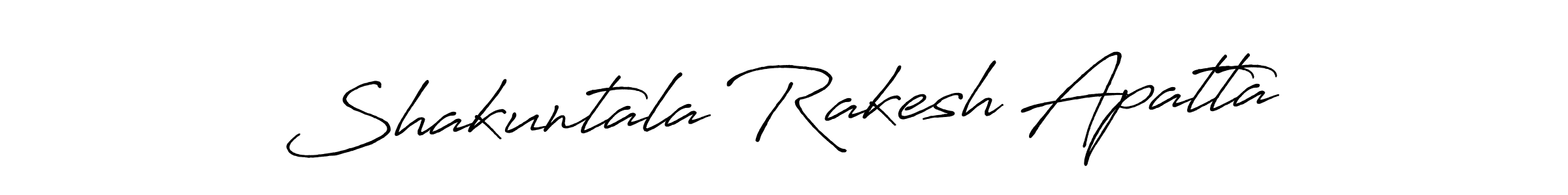 This is the best signature style for the Shakuntala Rakesh Apatta name. Also you like these signature font (Antro_Vectra_Bolder). Mix name signature. Shakuntala Rakesh Apatta signature style 7 images and pictures png