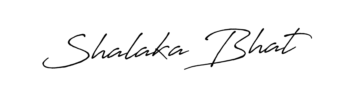 Design your own signature with our free online signature maker. With this signature software, you can create a handwritten (Antro_Vectra_Bolder) signature for name Shalaka Bhat. Shalaka Bhat signature style 7 images and pictures png