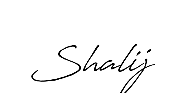 Also we have Shalij name is the best signature style. Create professional handwritten signature collection using Antro_Vectra_Bolder autograph style. Shalij signature style 7 images and pictures png