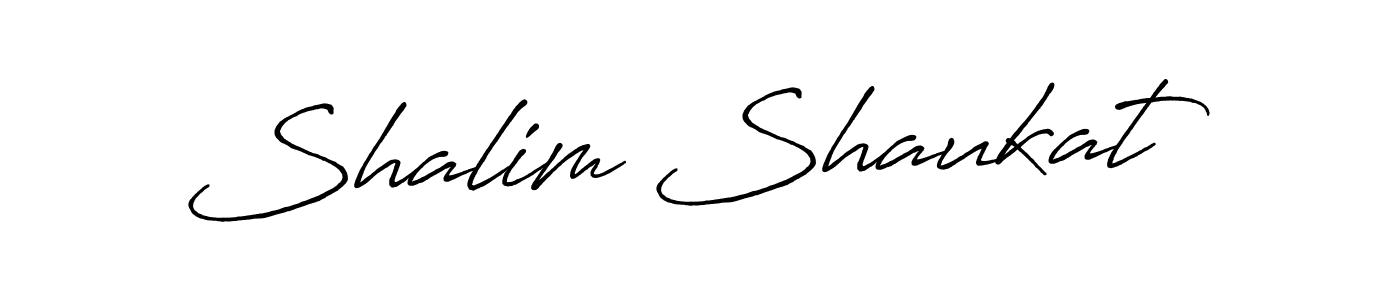 Create a beautiful signature design for name Shalim Shaukat. With this signature (Antro_Vectra_Bolder) fonts, you can make a handwritten signature for free. Shalim Shaukat signature style 7 images and pictures png