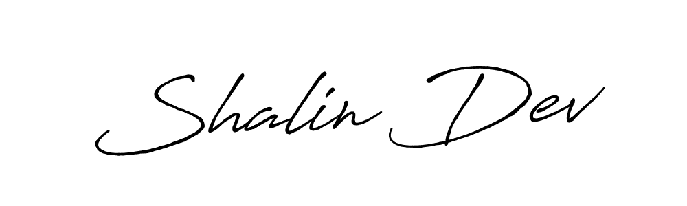 How to make Shalin Dev name signature. Use Antro_Vectra_Bolder style for creating short signs online. This is the latest handwritten sign. Shalin Dev signature style 7 images and pictures png