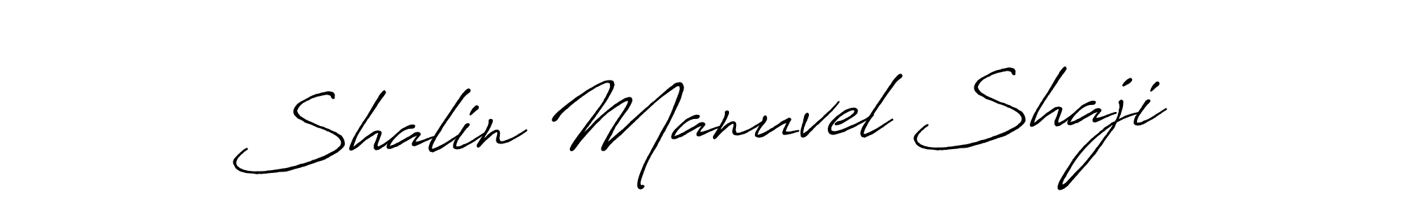 Use a signature maker to create a handwritten signature online. With this signature software, you can design (Antro_Vectra_Bolder) your own signature for name Shalin Manuvel Shaji. Shalin Manuvel Shaji signature style 7 images and pictures png