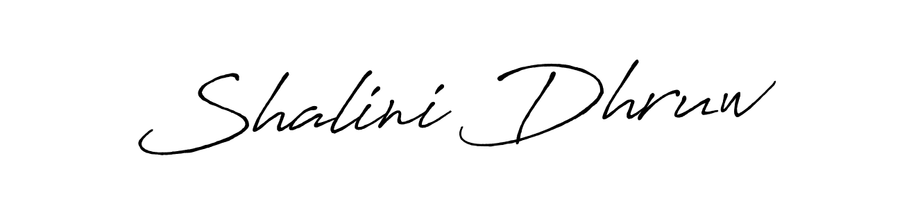 Shalini Dhruw stylish signature style. Best Handwritten Sign (Antro_Vectra_Bolder) for my name. Handwritten Signature Collection Ideas for my name Shalini Dhruw. Shalini Dhruw signature style 7 images and pictures png