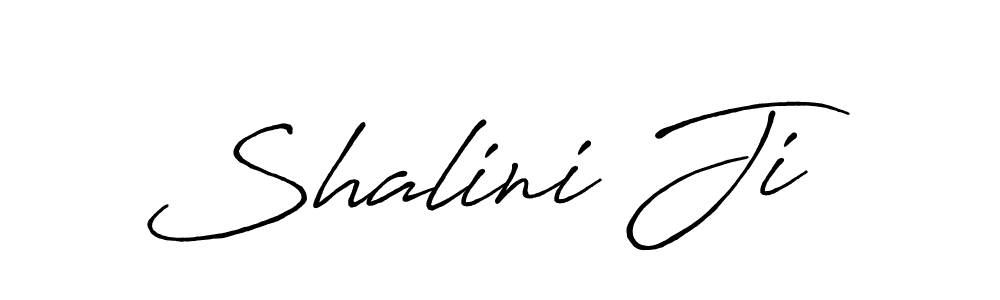 How to make Shalini Ji name signature. Use Antro_Vectra_Bolder style for creating short signs online. This is the latest handwritten sign. Shalini Ji signature style 7 images and pictures png