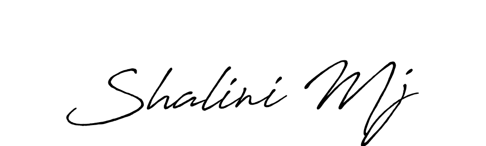 Also we have Shalini Mj name is the best signature style. Create professional handwritten signature collection using Antro_Vectra_Bolder autograph style. Shalini Mj signature style 7 images and pictures png