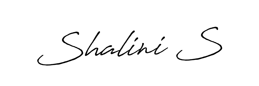 Also we have Shalini S name is the best signature style. Create professional handwritten signature collection using Antro_Vectra_Bolder autograph style. Shalini S signature style 7 images and pictures png