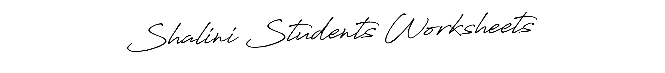 Design your own signature with our free online signature maker. With this signature software, you can create a handwritten (Antro_Vectra_Bolder) signature for name Shalini Students Worksheets. Shalini Students Worksheets signature style 7 images and pictures png