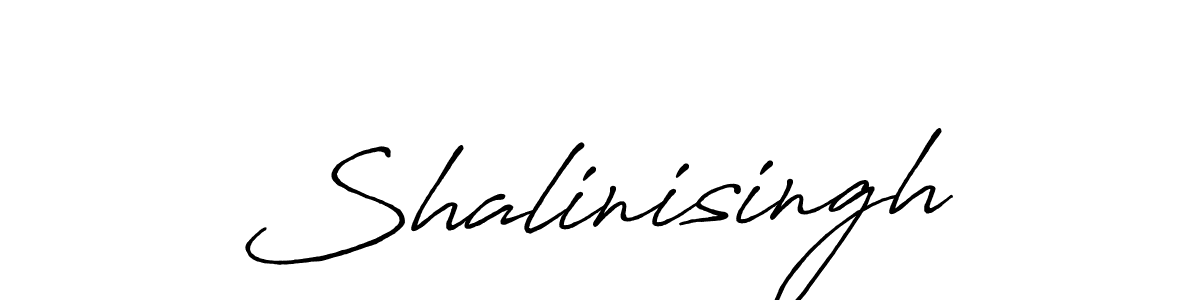 Make a beautiful signature design for name Shalinisingh. With this signature (Antro_Vectra_Bolder) style, you can create a handwritten signature for free. Shalinisingh signature style 7 images and pictures png