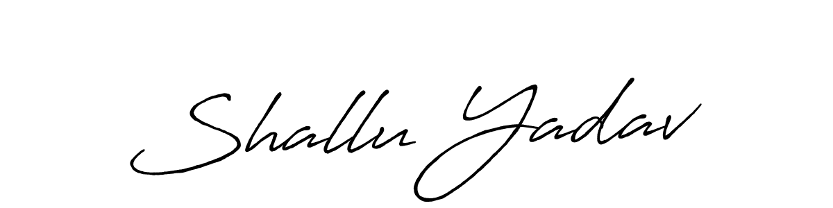 if you are searching for the best signature style for your name Shallu Yadav. so please give up your signature search. here we have designed multiple signature styles  using Antro_Vectra_Bolder. Shallu Yadav signature style 7 images and pictures png