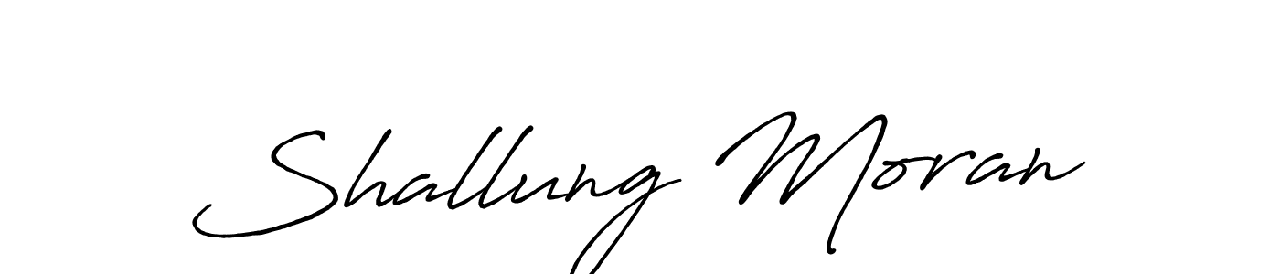 It looks lik you need a new signature style for name Shallung Moran. Design unique handwritten (Antro_Vectra_Bolder) signature with our free signature maker in just a few clicks. Shallung Moran signature style 7 images and pictures png