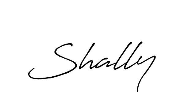 Shally stylish signature style. Best Handwritten Sign (Antro_Vectra_Bolder) for my name. Handwritten Signature Collection Ideas for my name Shally. Shally signature style 7 images and pictures png