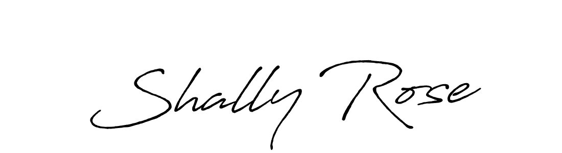How to make Shally Rose name signature. Use Antro_Vectra_Bolder style for creating short signs online. This is the latest handwritten sign. Shally Rose signature style 7 images and pictures png