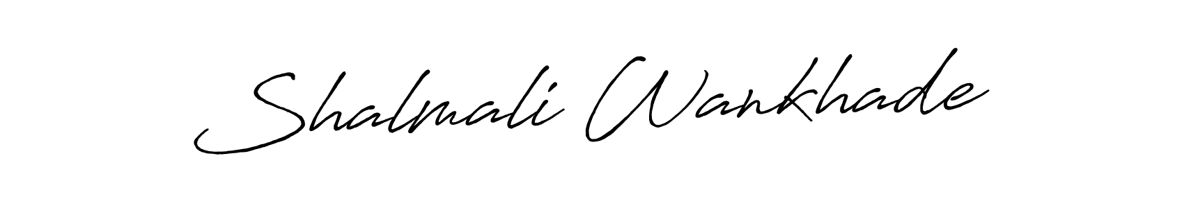 Design your own signature with our free online signature maker. With this signature software, you can create a handwritten (Antro_Vectra_Bolder) signature for name Shalmali Wankhade. Shalmali Wankhade signature style 7 images and pictures png