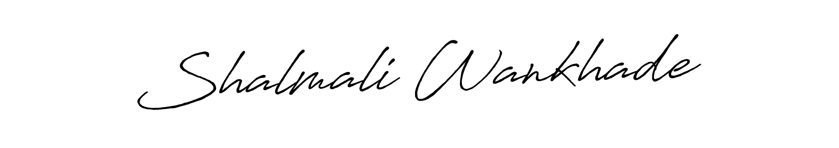 Shalmali Wankhade stylish signature style. Best Handwritten Sign (Antro_Vectra_Bolder) for my name. Handwritten Signature Collection Ideas for my name Shalmali Wankhade. Shalmali Wankhade signature style 7 images and pictures png