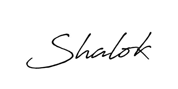 Shalok stylish signature style. Best Handwritten Sign (Antro_Vectra_Bolder) for my name. Handwritten Signature Collection Ideas for my name Shalok. Shalok signature style 7 images and pictures png