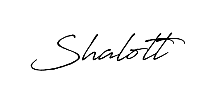 Use a signature maker to create a handwritten signature online. With this signature software, you can design (Antro_Vectra_Bolder) your own signature for name Shalott. Shalott signature style 7 images and pictures png