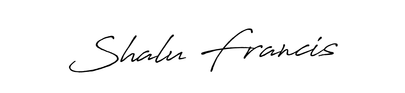 You can use this online signature creator to create a handwritten signature for the name Shalu Francis. This is the best online autograph maker. Shalu Francis signature style 7 images and pictures png