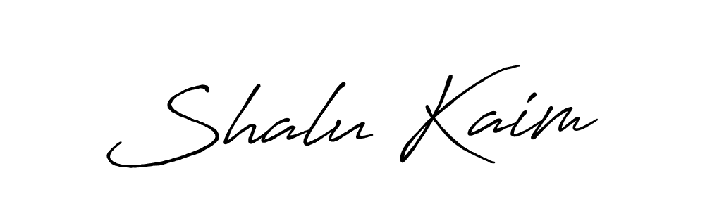 Use a signature maker to create a handwritten signature online. With this signature software, you can design (Antro_Vectra_Bolder) your own signature for name Shalu Kaim. Shalu Kaim signature style 7 images and pictures png