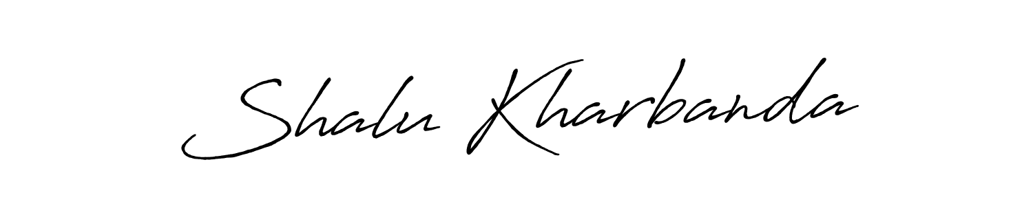 Similarly Antro_Vectra_Bolder is the best handwritten signature design. Signature creator online .You can use it as an online autograph creator for name Shalu Kharbanda. Shalu Kharbanda signature style 7 images and pictures png