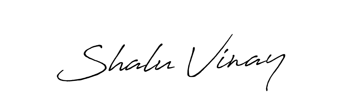 You should practise on your own different ways (Antro_Vectra_Bolder) to write your name (Shalu Vinay) in signature. don't let someone else do it for you. Shalu Vinay signature style 7 images and pictures png