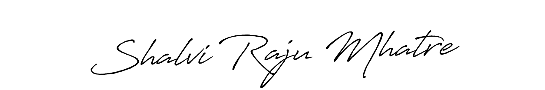 Shalvi Raju Mhatre stylish signature style. Best Handwritten Sign (Antro_Vectra_Bolder) for my name. Handwritten Signature Collection Ideas for my name Shalvi Raju Mhatre. Shalvi Raju Mhatre signature style 7 images and pictures png