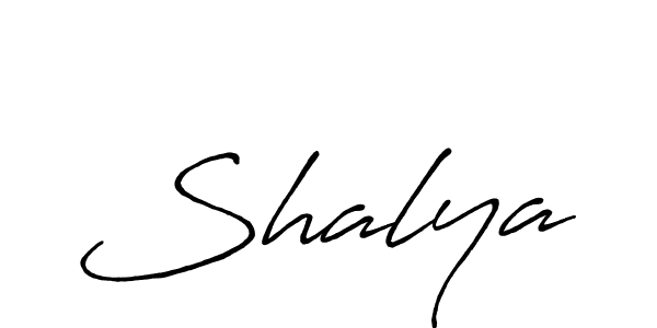 How to make Shalya name signature. Use Antro_Vectra_Bolder style for creating short signs online. This is the latest handwritten sign. Shalya signature style 7 images and pictures png