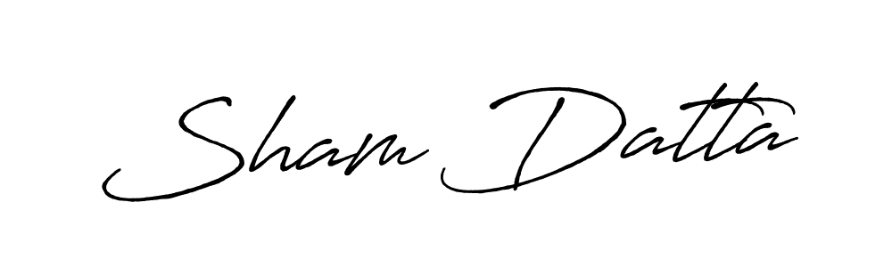Use a signature maker to create a handwritten signature online. With this signature software, you can design (Antro_Vectra_Bolder) your own signature for name Sham Datta. Sham Datta signature style 7 images and pictures png