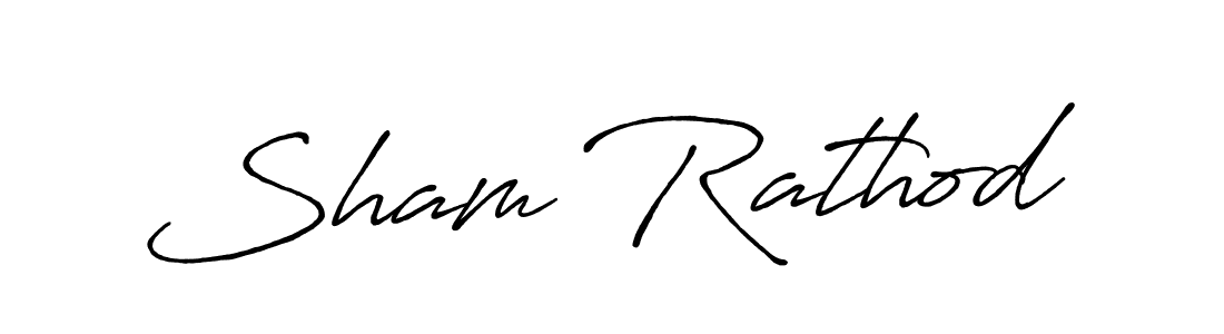 Similarly Antro_Vectra_Bolder is the best handwritten signature design. Signature creator online .You can use it as an online autograph creator for name Sham Rathod. Sham Rathod signature style 7 images and pictures png