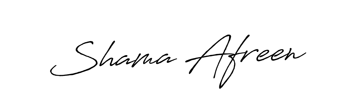 Antro_Vectra_Bolder is a professional signature style that is perfect for those who want to add a touch of class to their signature. It is also a great choice for those who want to make their signature more unique. Get Shama Afreen name to fancy signature for free. Shama Afreen signature style 7 images and pictures png